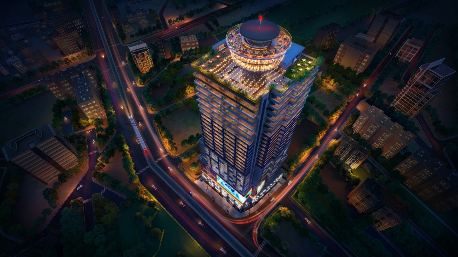 Office Spaces in Platinum 9 Wakad Building Elevation