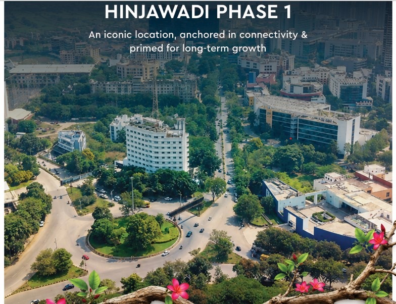 Aerial view of Hinjewadi Phase 1 prime location connectivity near Godrej Aqua Retreat