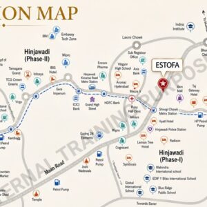 1 BHK for sale in Hinjawadi location map - near Kasturi Chowk